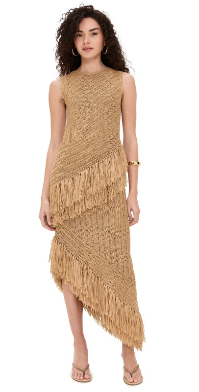 SIMONMILLER Beja Crochet Dress Natural