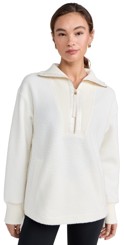 Varley Wallace Half Zip Fleece Egret