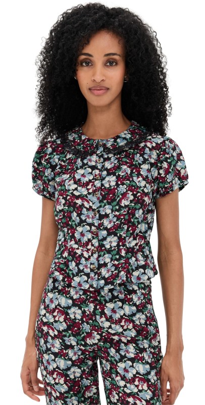 Ciao Lucia Yvonne Top Peonia Print
