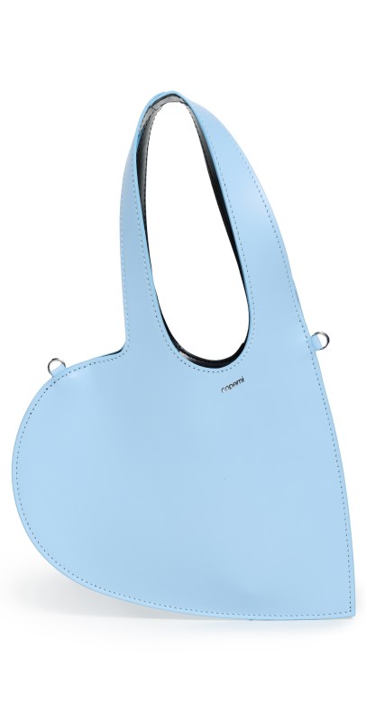 Coperni Crossbody Baby Heart Tote Bag Blu