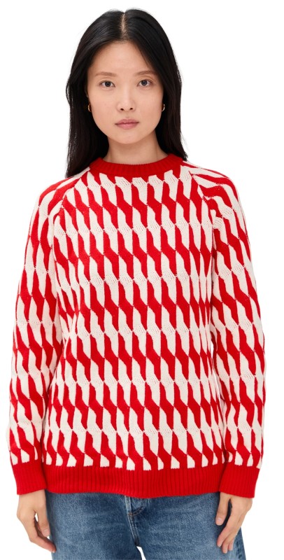 Dress To Colorful Knit Sweater Colorful