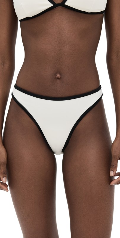Good American Compression Better Bikini Bottoms Cloud White