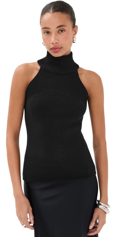 LISA YANG Freya Cashmere Tank Black