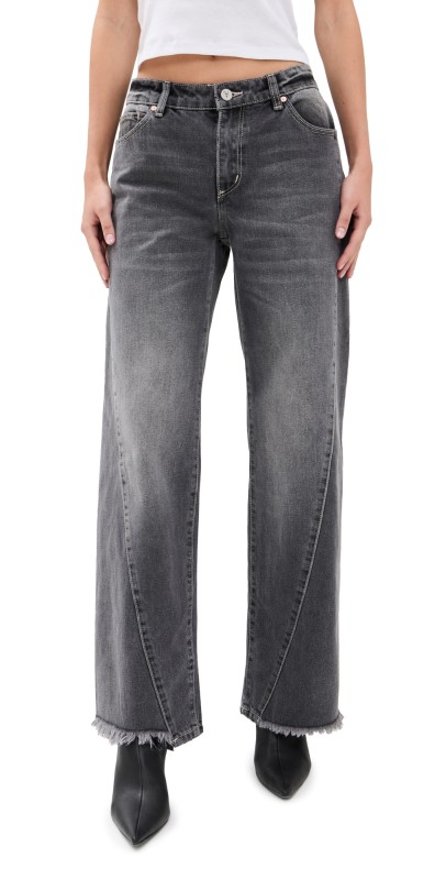 ABRAND Baggy Sabina Jeans Washed Black