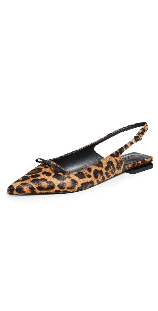 Schutz Violetta Sculpt Flats Natural/Black