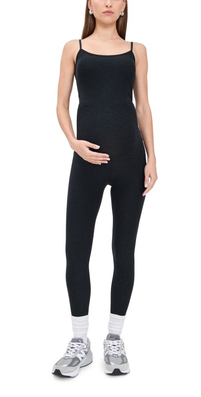 Beyond Yoga Spacedye Uplevel Maternity Jumpsuit Darkest Night