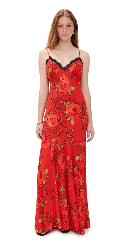 Never Fully Dressed Rosie Slip Dress Red