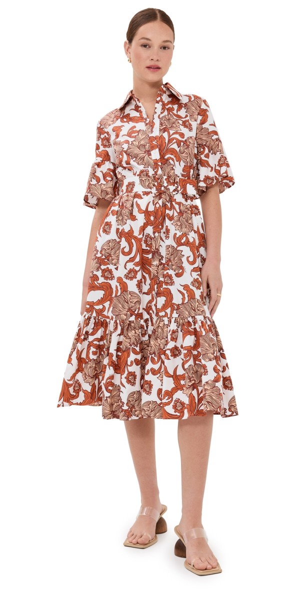 La DoubleJ Choux Midi Dress Reef