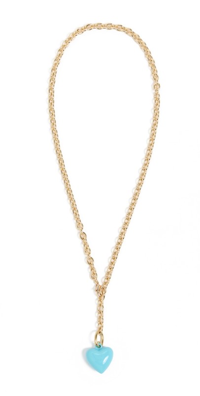 Roxanne Assoulin The Mini Happy Heart Necklace Turquois