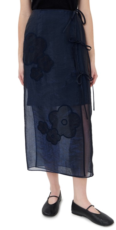Cecilie Bahnsen April Skirt Navy