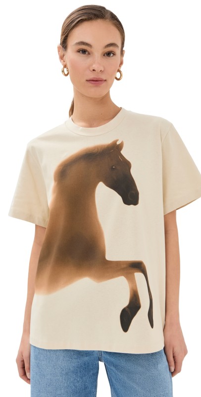 Stella McCartney Faded Horses T-Shirt Multicolor 1
