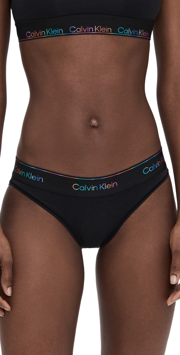 Calvin Klein Underwear Pride Cotton Bikini Panties Black