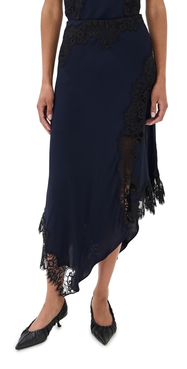 Veronica Beard Hartley Skirt Navy