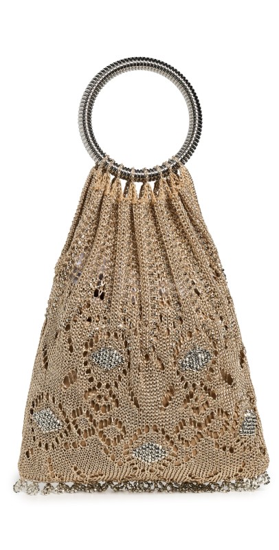 rabanne Sac A Main Pouchette Gold