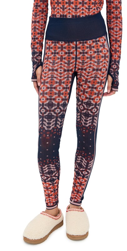 FP Movement Myoko Jacquard Leggings Apres Navy Combo