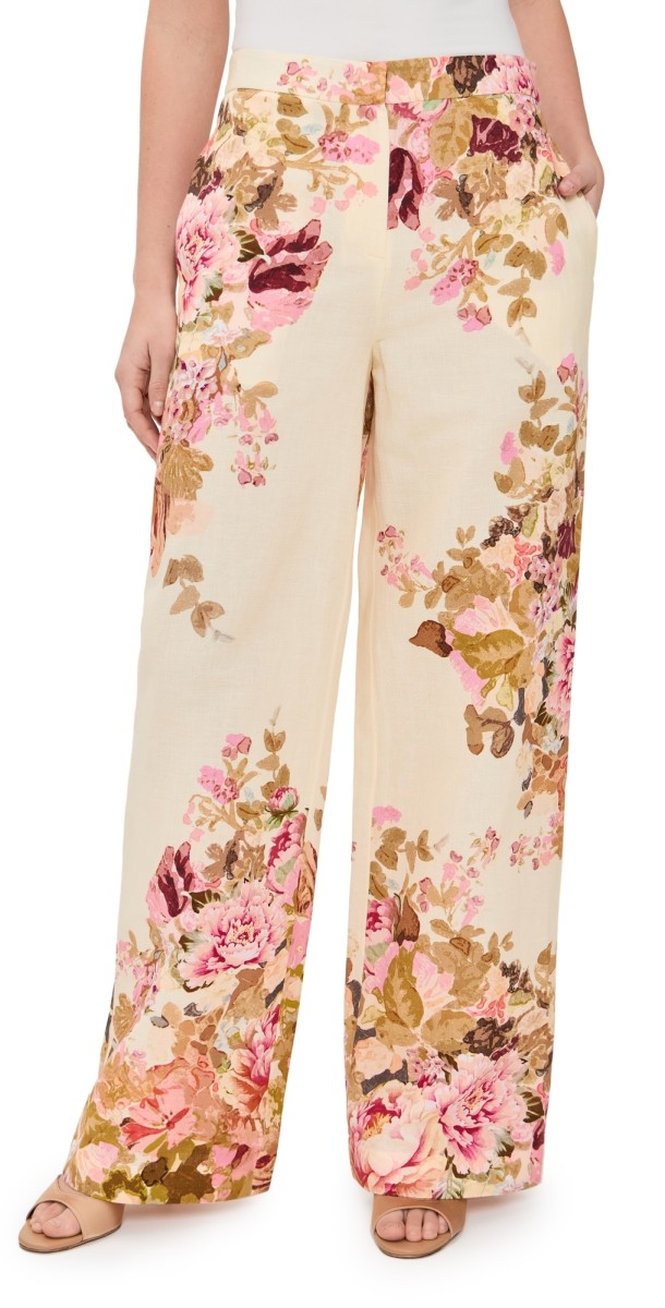 Hemant and Nandita Flared Pants Ivory Mix
