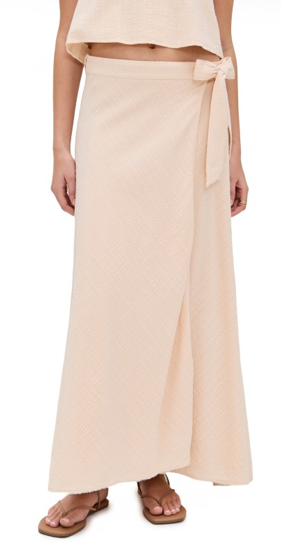 Z Supply Salerno Wrap Skirt Sandshell