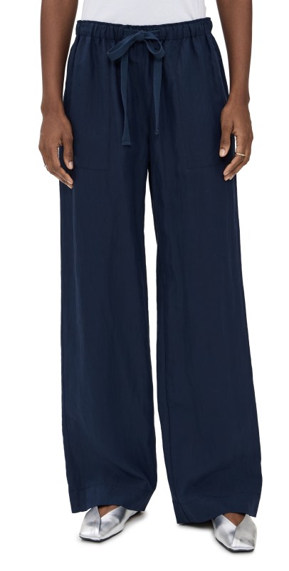 Vince Mid Rise Utility Drawstring Pants Coastal Blue