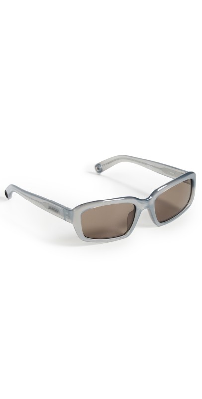 Jacquemus Marino Sunglasses Metallic Grey/Matte Black/Grey