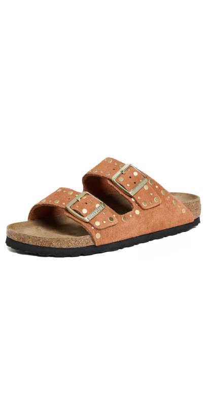 Birkenstock Arizona Rivets Sandals Dark Rust