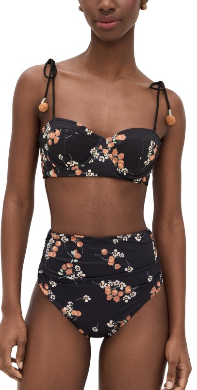 Sea Cerise Cherry Bustier Swim Top Multi