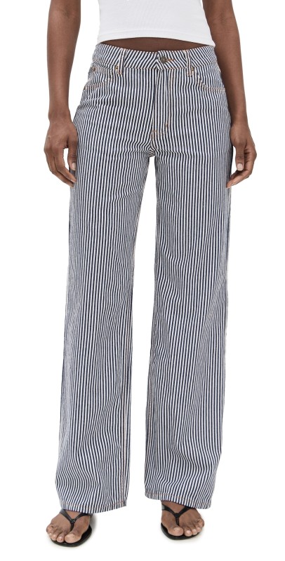 Lioness Top Model Jeans Navy Stripe
