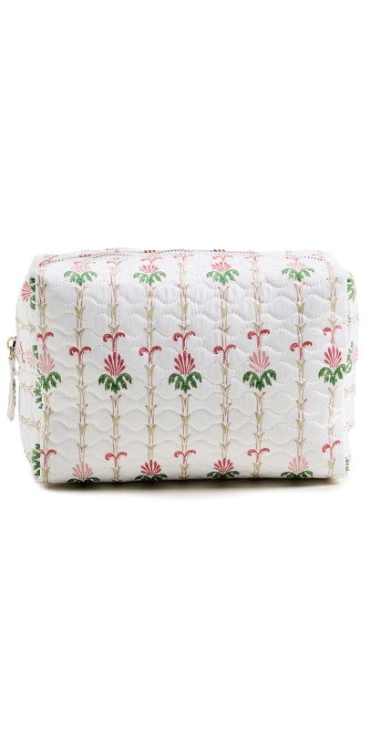 Hill House Home The Cosmetic Case Trailing Fern, White Mult