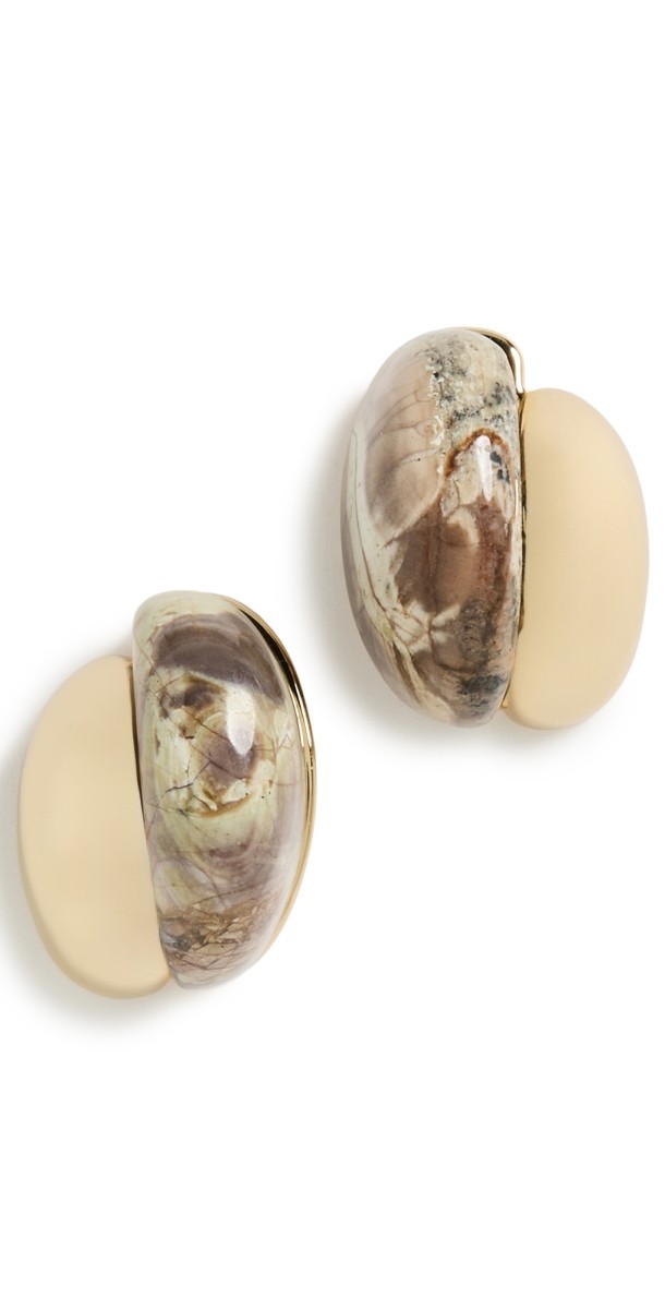 LELET NY Cami Stone Earrings Autumn Jasper