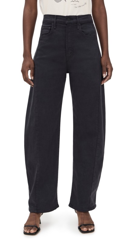 MOTHER The Half-Pipe Flood Jeans Faded Black