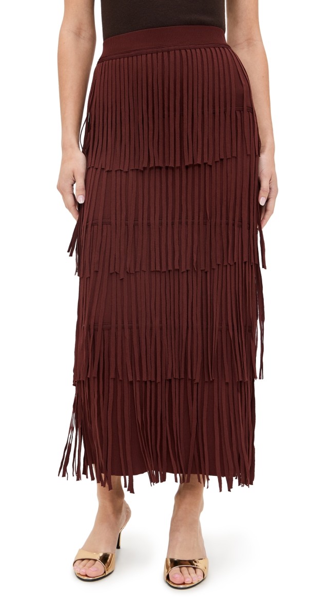 SIMONMILLER Za Za Skirt Chocolate Brown