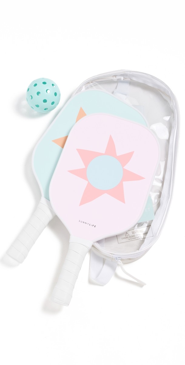 SunnyLife Pickleball Set Aqua Pink One Siz