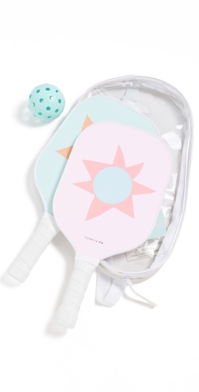 SunnyLife Pickleball Set Aqua Pink One Siz