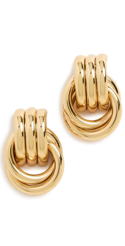 Heaven Mayhem Baby Knot Earrings Gold