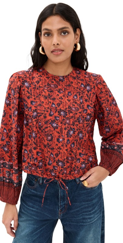 Ulla Johnson Prisha Blouse Poppy