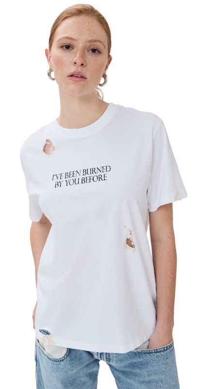 Coperni Disney x Coperni Burned by You Before Boxy T-Shirt White