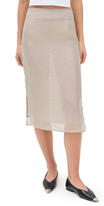 Lioness Paradise Midi Skirt Oyster