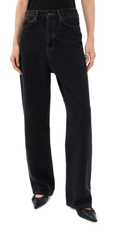 WARDROBE. NYC Denim Low Rise Jeans Black