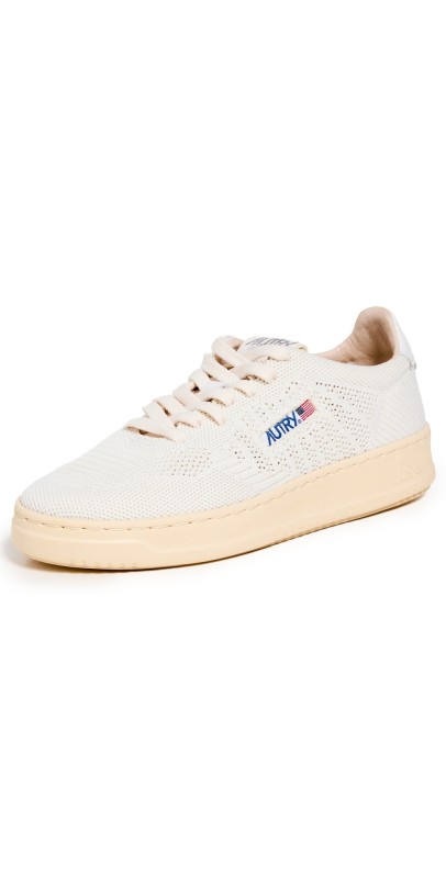 Autry Ease Knit Low Sneakers Ivory