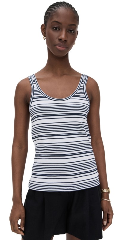 Theory Bram Tank Navy Multi