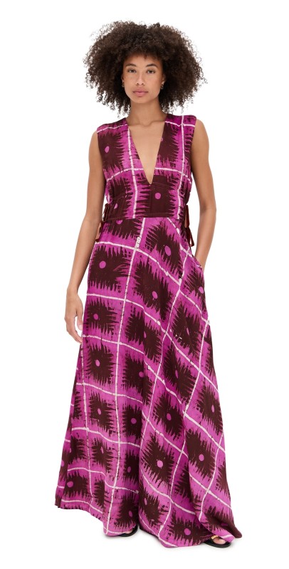 Busayo Lana Dress Purple Multi