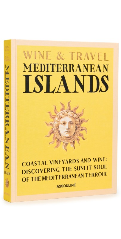 Assouline Wine and Travel Mediterranean Islands Book Yellow