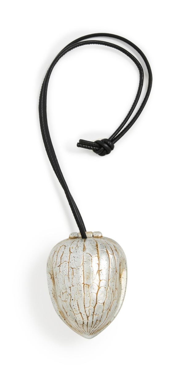 JW Anderson Walnut Keyring Aged Gold