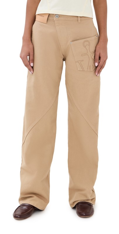 JW Anderson Twisted Workwear Trousers Steel Blue