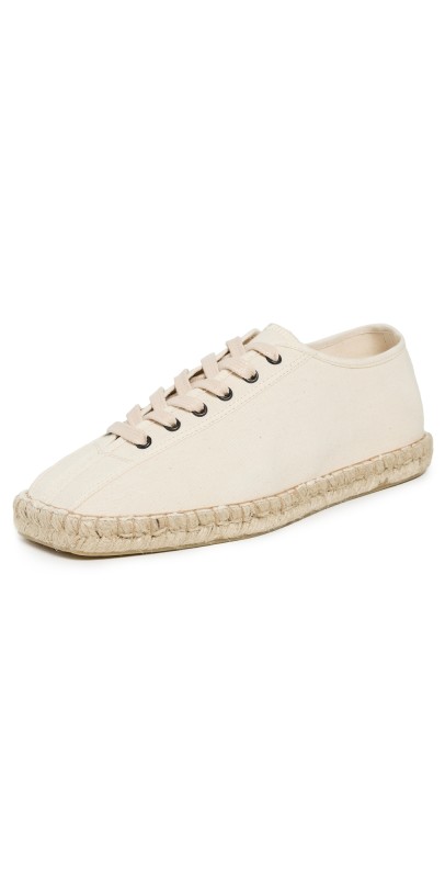 Lemaire Linoleum Laced Espadrilles Off White