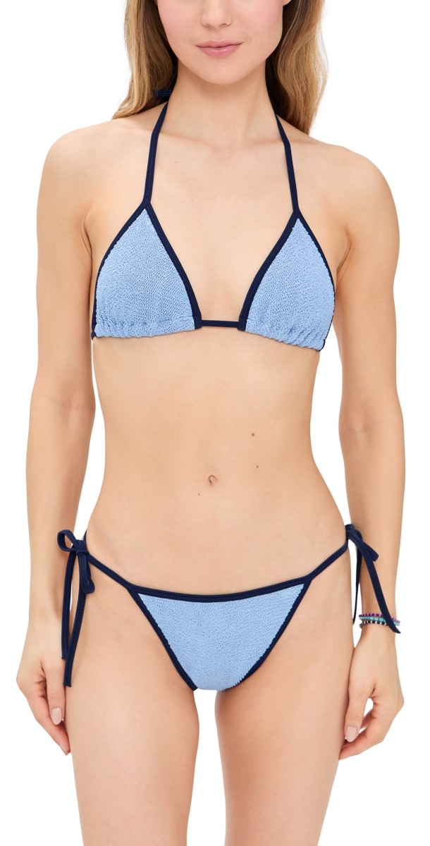 Hunza G Gina Contrast Bikini Lilac/Bubblegum