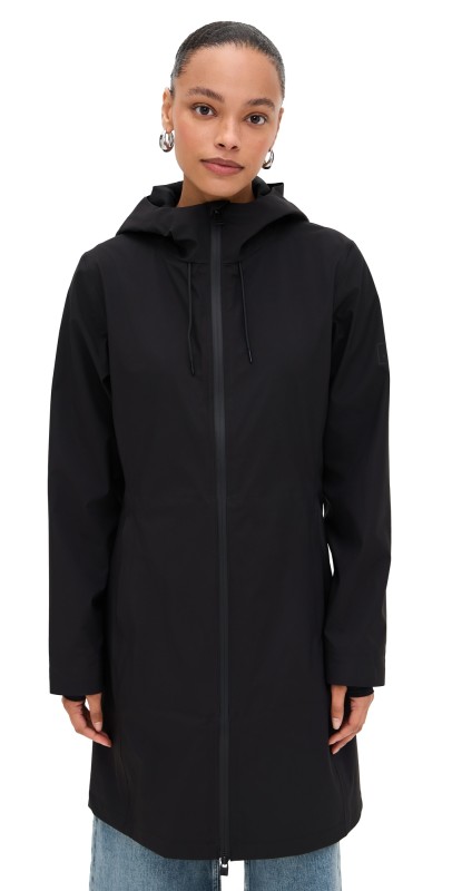 Rains Suva Hardshell Long Jacket Black