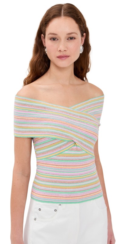 JoosTricot Crisscross Top Rainbow Multi
