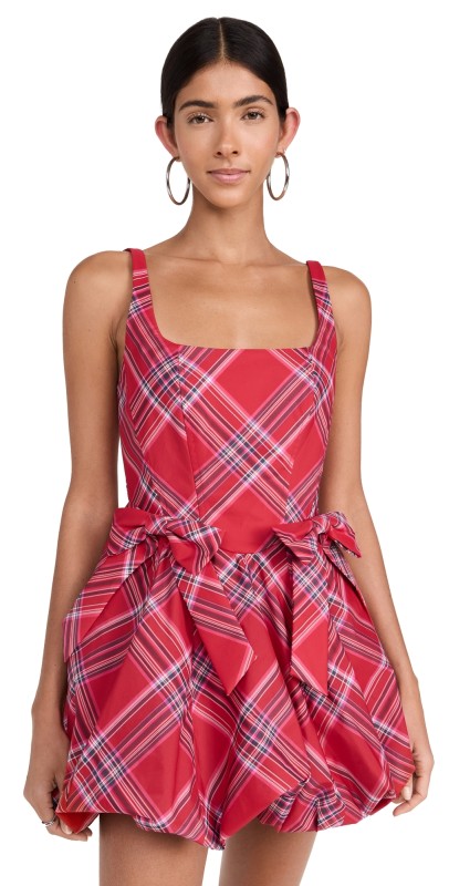 LoveShackFancy Ruelle Dress Cherry Red