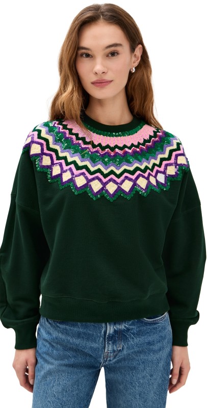 ESSENTIEL ANTWERP Issu Embroidered Sweatshirt Combo1 Paula's Choice