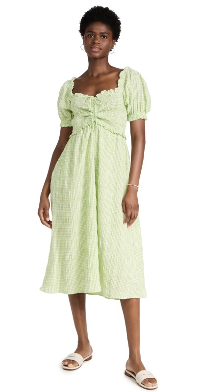 o. p.t Aita Dress Green Gingham